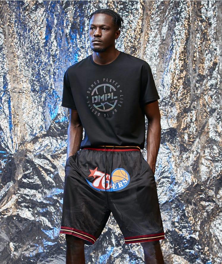 Баскетбольные шорты Ehot 76ers Logo Black Shorts