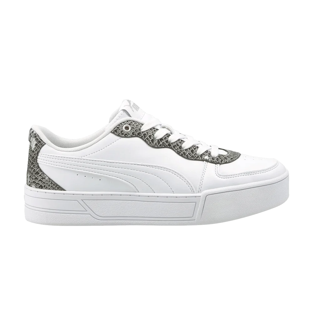 Krossovki-Puma-Wmns-Skye-Untamed-Snakeskin-White