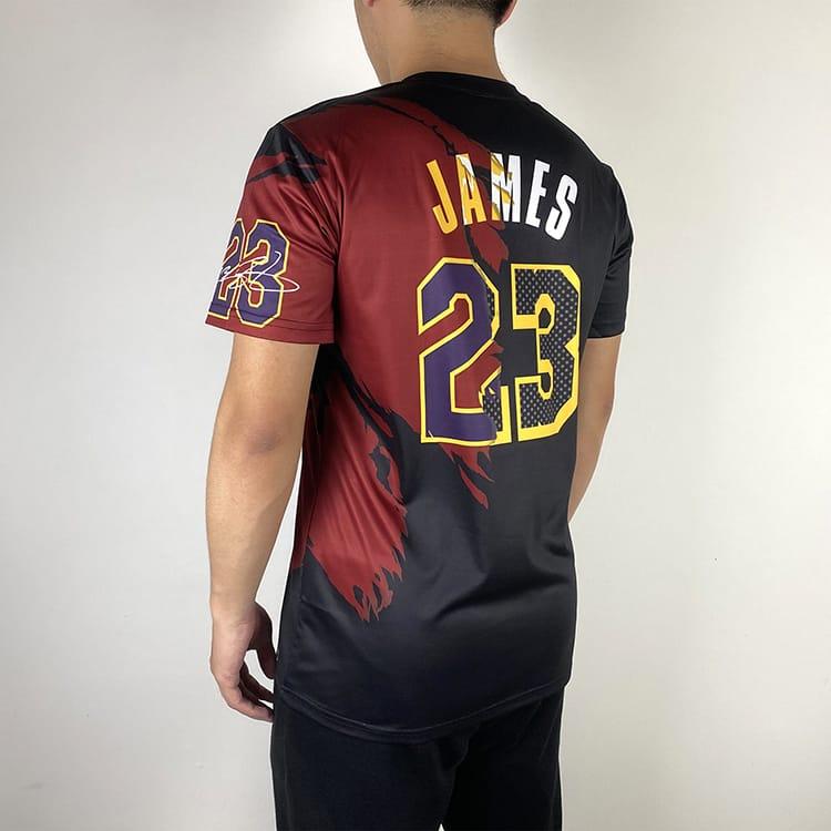 DPOY-Lakers-James-23-Fast-Dry-T-shirt-2