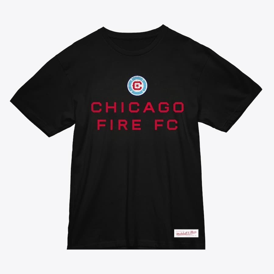Футболка Mitchell & Ness Black Chicago Fire Starter Slub T-Shirt