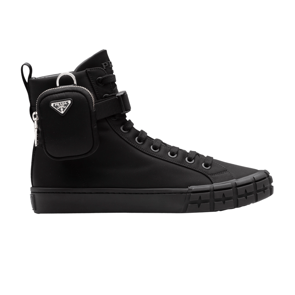 Кроссовки Prada Wheel Re-Nylon High 'Black'