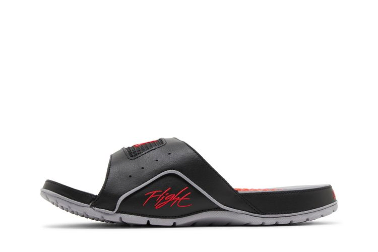 Air Jordan Hydro 4 Retro Slide 'Black Cement'