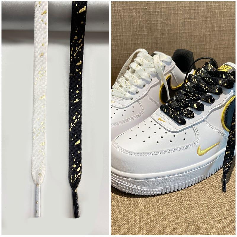 Шнурки Gorilla Guard Air Force 1 BW Gold Laces