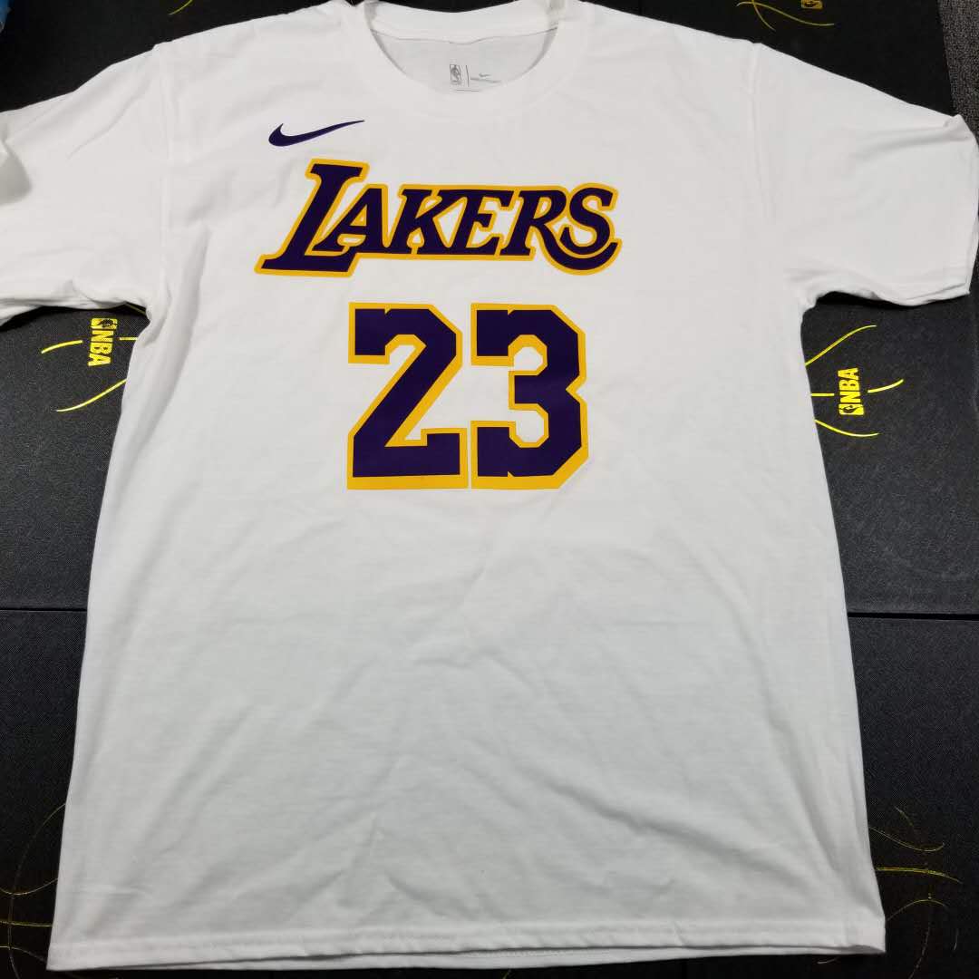 Футболка 2018-19 LeBron James Lakers White Tee