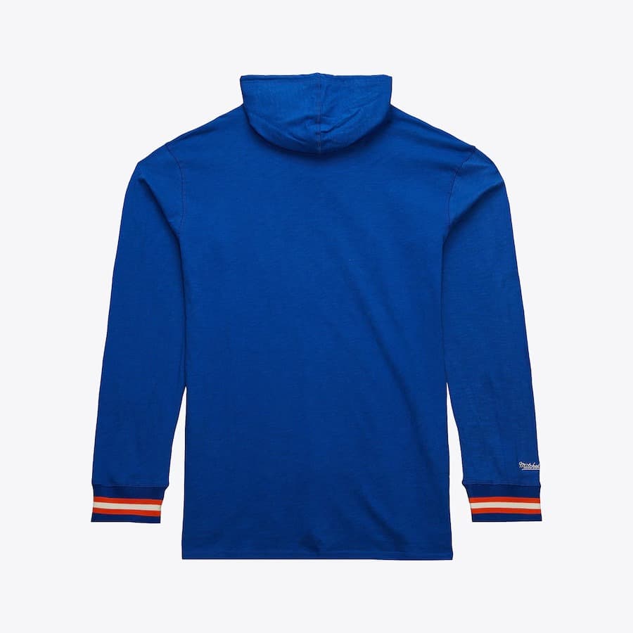 Худи Mitchell & Ness Royal New York Knicks Legendary Slub Vintage Logo Pullover Hoodie