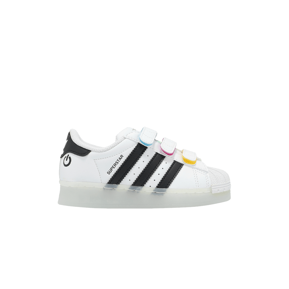 Кроссовки Adidas Superstar CF C 'LED Lights Pack - White Black'
