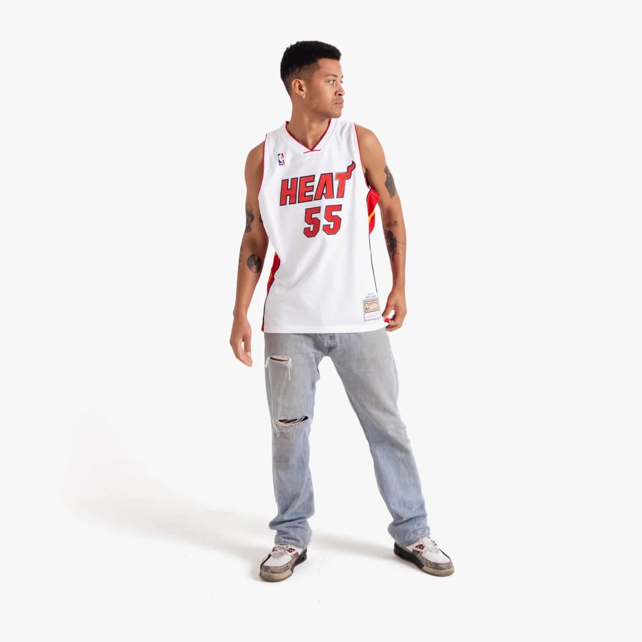 Баскетбольная джерси 2005-06 Miami Heat Jason Williams #55 Swingman Hardwood Classic White Jersey