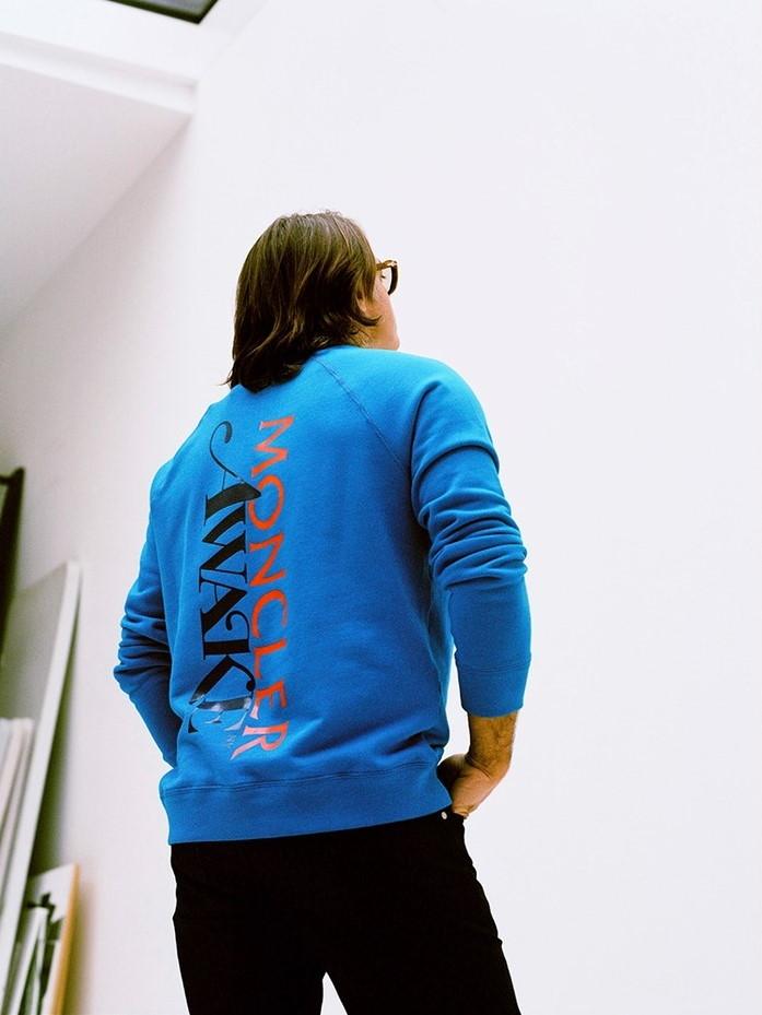 Толстовка Awake x Moncler Crewneck Blue