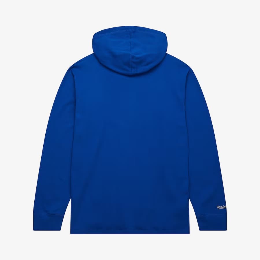 Худи Mitchell & Ness Royal Golden State Warriors Vintage Logo Thermal Lightweight Pullover Hoodie
