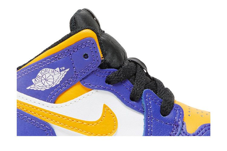 Кроссовки Air Jordan 1 Mid TD 'Lakers'