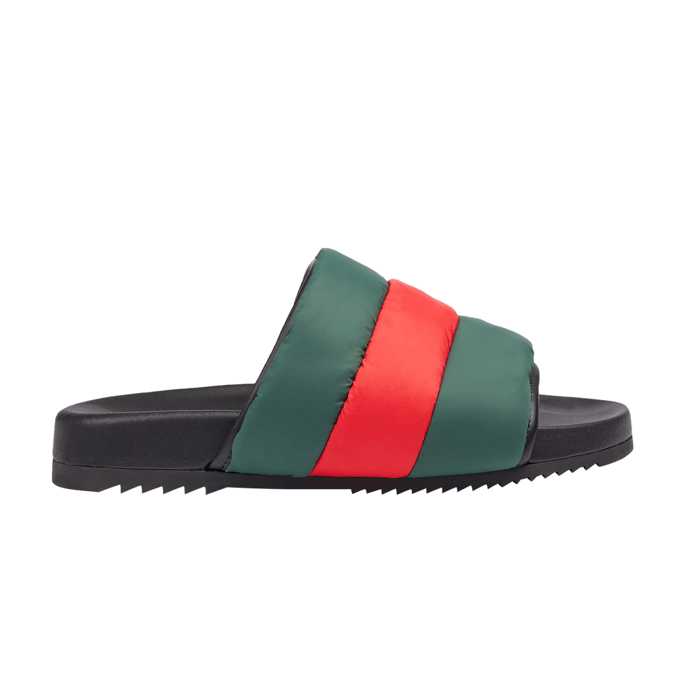 Кроссовки Gucci Padded Web Slide 'Green Red'