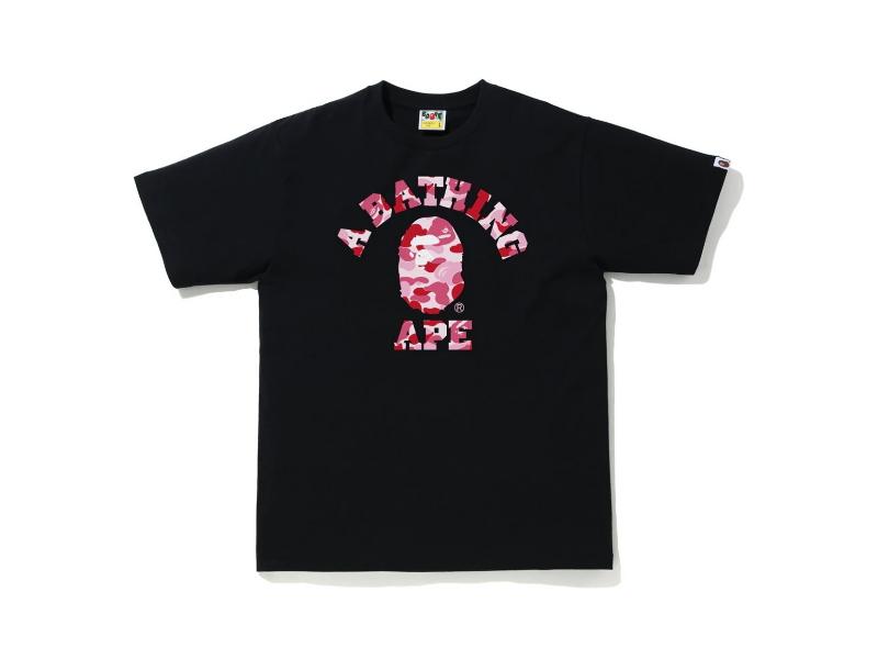 Футболка BAPE ABC Camo College Tee (SS21) Black/Pink