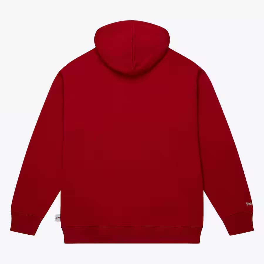 Худи Mitchell & Ness Scarlet Chicago Bulls Tonal Logo Heavyweight Fleece Pullover Hoodie