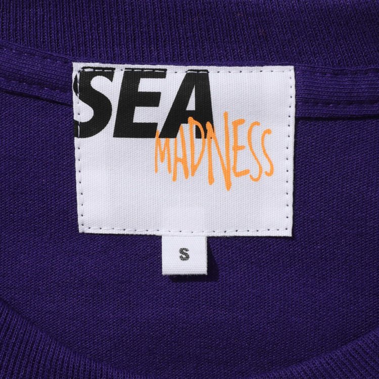 Толстовка MADNESS x WIND AND SEA LONG SLEEVE PRINT TEE Purple