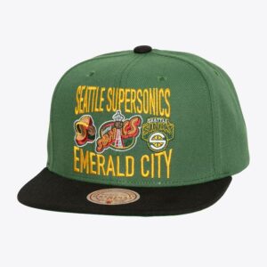 Mitchell-Ness-Green-Seattle-Supersonics-Hardwood-Classics-City-Love-Snapback-Hat-300x300