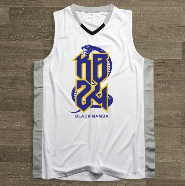 Спортивная майка KB24 Black Mamba White