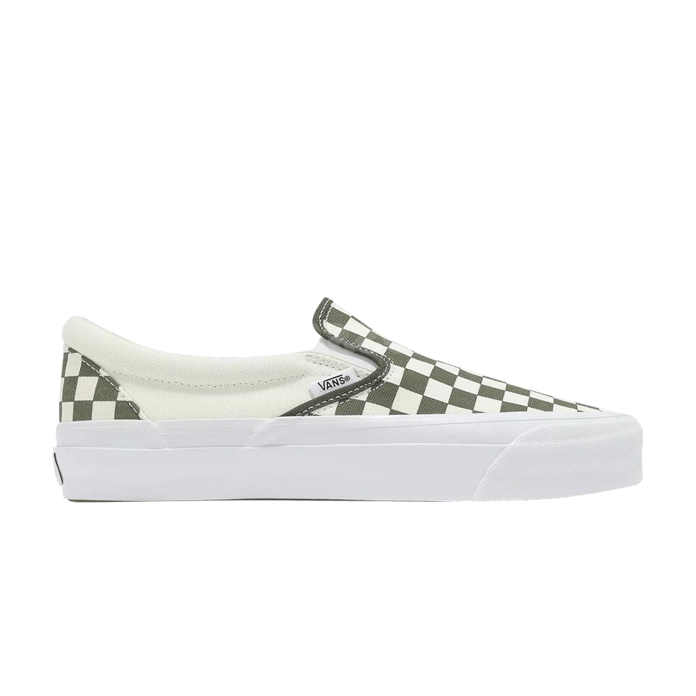 Кроссовки Vans Classic Slip-On 98 LX 'Checkerboard - Grape Leaf Green'