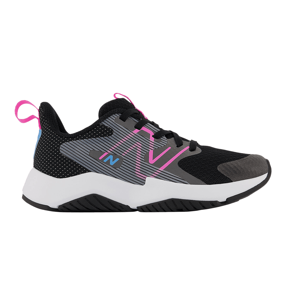 Кроссовки New Balance Rave Run v2 Little Kid Wide 'Black Vibrant Pink'