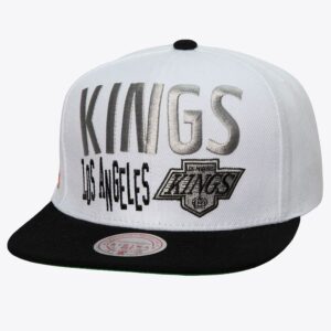 Mitchell-Ness-White-Los-Angeles-Kings-Toss-Up-Snapback-Hat-300x300