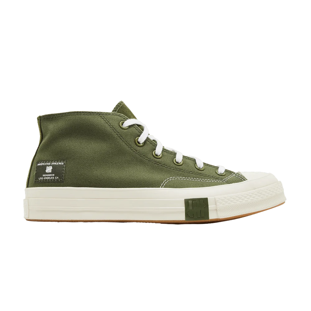 Кроссовки Undefeated x Converse Chuck 70 Mid 'Chive Parchment'