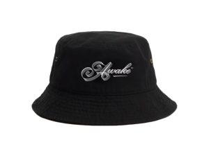 Awake-Ribbon-Script-Logo-Bucket-Hat-Black-300x225