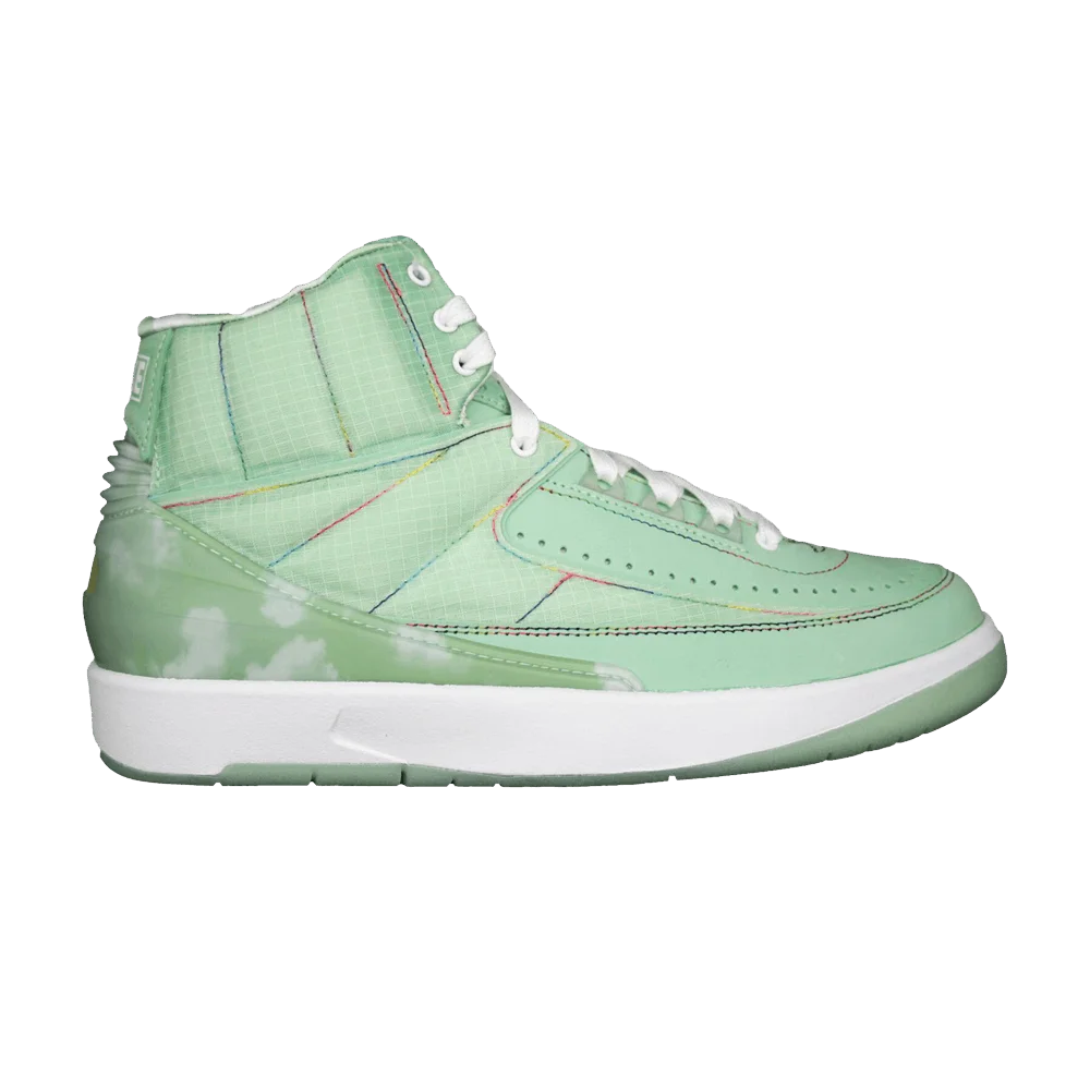Krossovki-J.-Balvin-x-Air-Jordan-2-Retro-SP-Enamel-Green-Sample