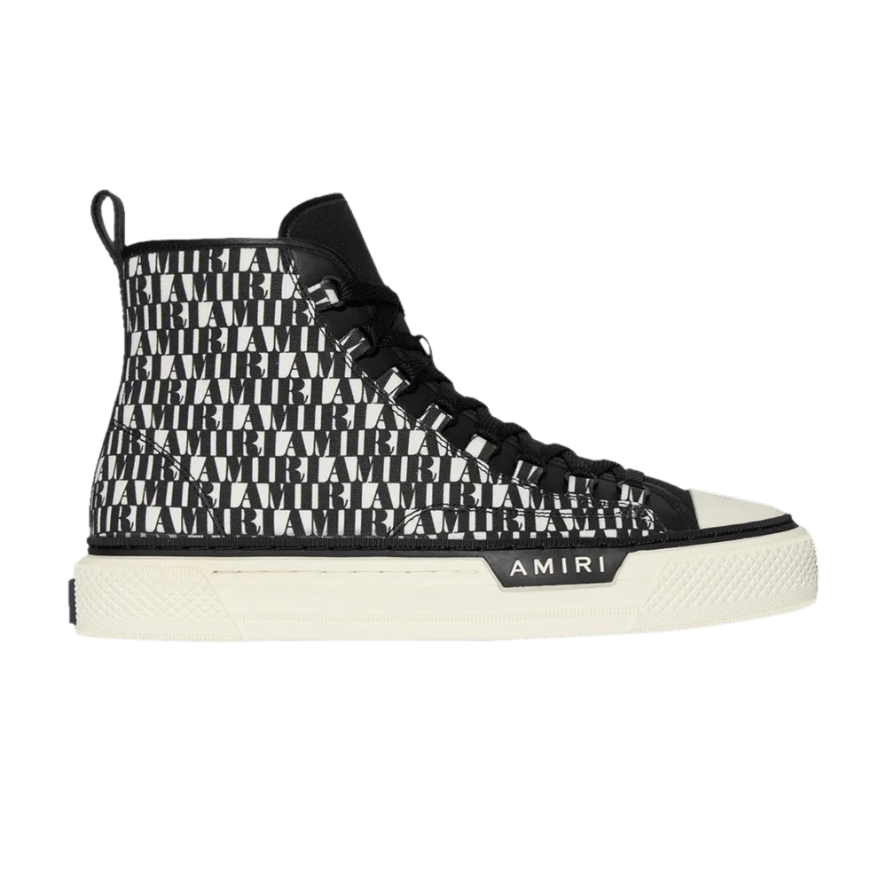 Кроссовки Amiri Court High 'Allover Logo - Black White'