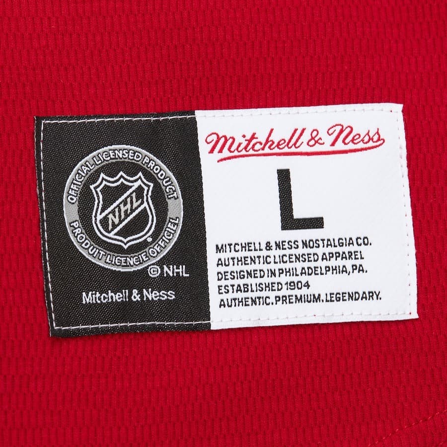 Лонгслив Mitchell & Ness Red Detroit Red Wings Thermal Henley Top