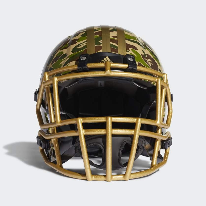 Шлем BAPE x adidas Riddell Helmet Green