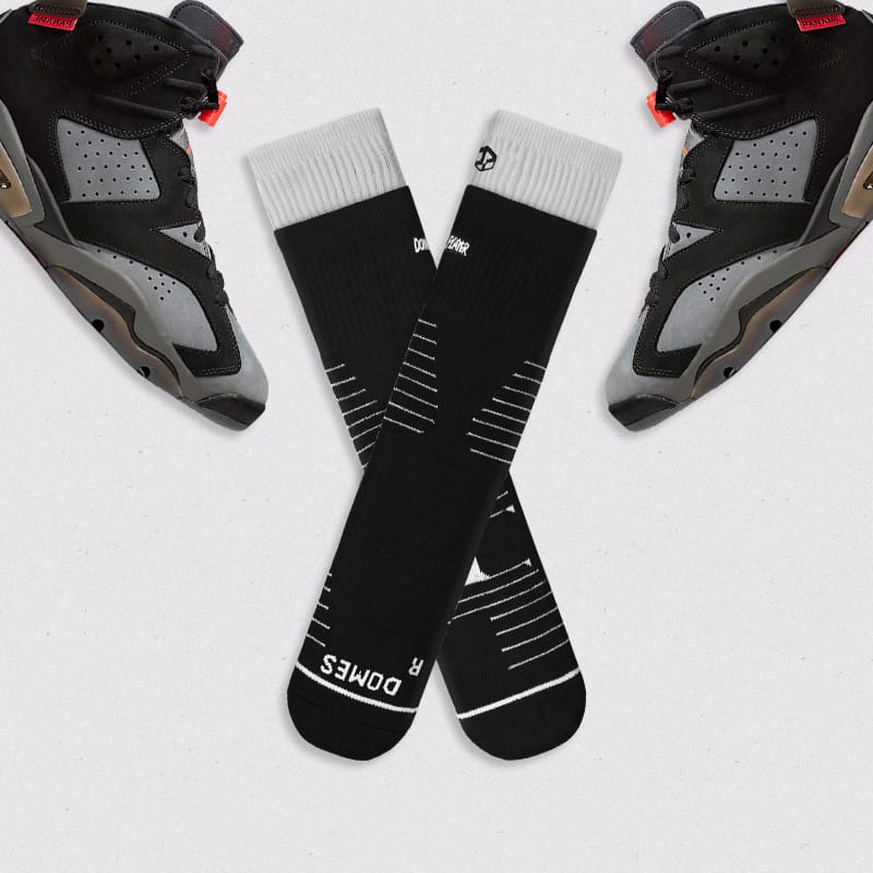 Спортивные носки Ehot Double Black-Grey Crew Socks