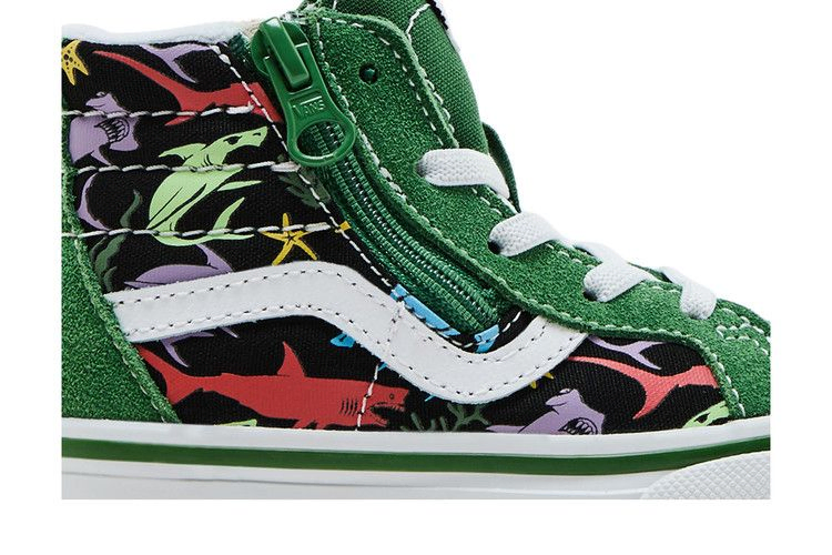 Кроссовки Vans Sk8-Hi Reissue Side Zip Toddler 'Sharks'