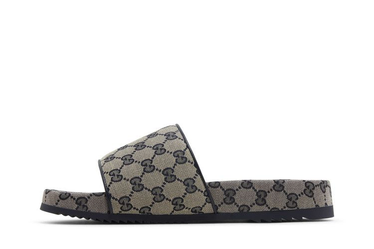 Сандалии Gucci GG Slide Sandal 'Beige Blue Monogram'