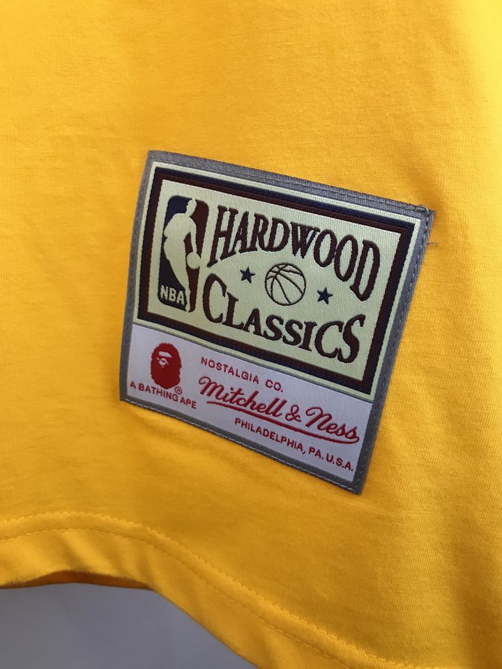 BAPE-x-Mitchell-Ness-Lakers-Tee-Yellow-3