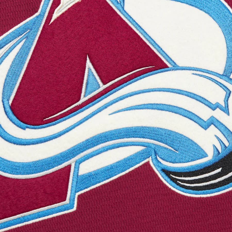 Худи Mitchell & Ness Red Colorado Avalanche Thermal Lightweight Pullover Hoodie