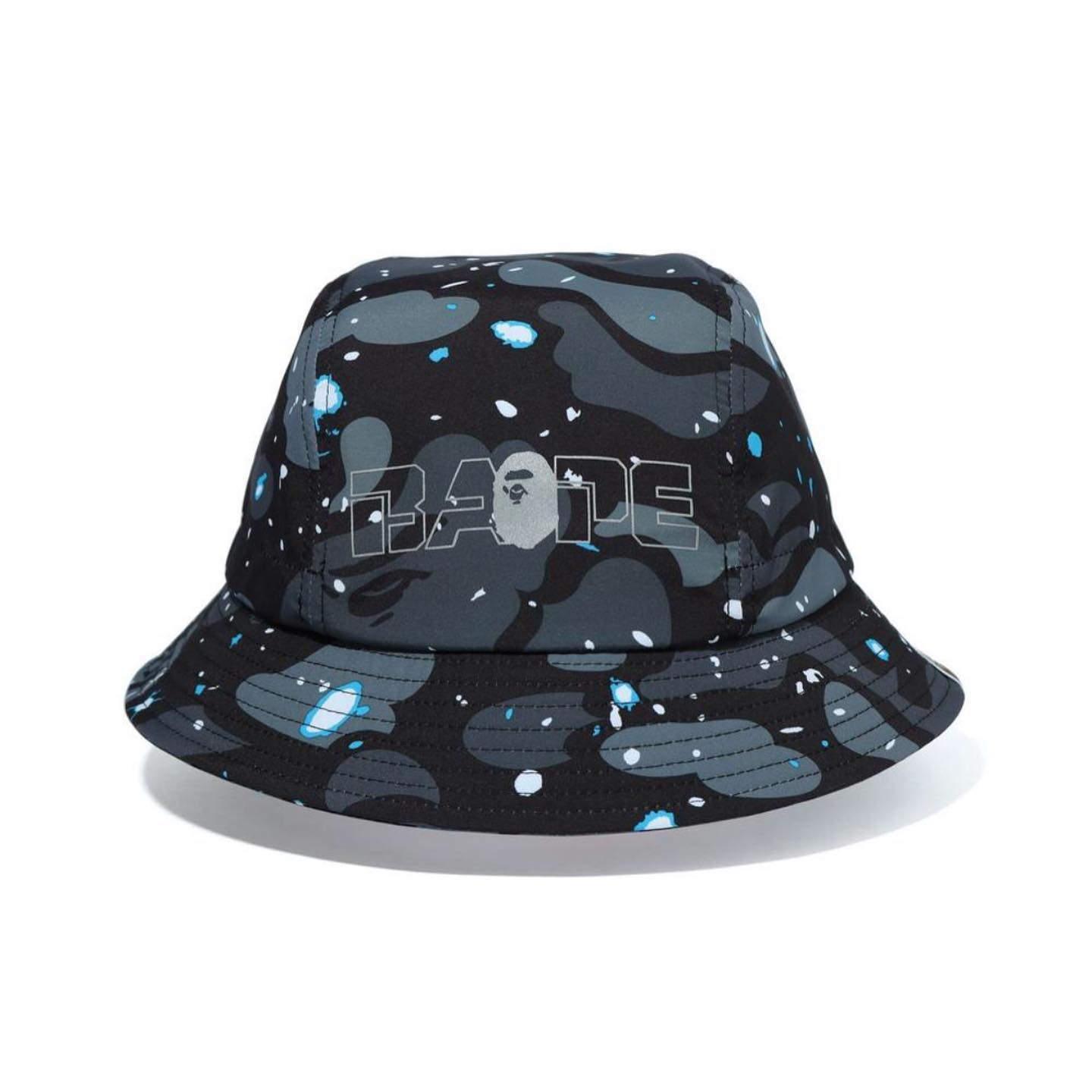 Панама BAPE A Bathing Ape Space Camo Hat Black