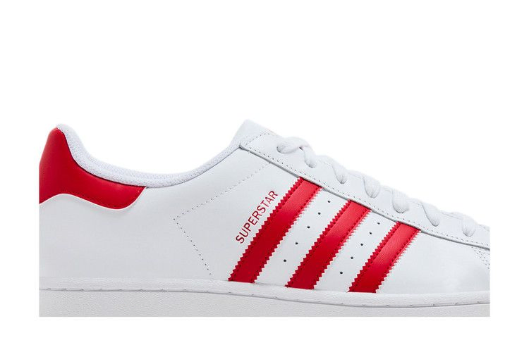 Кроссовки adidas Superstar 'Footwear White Scarlet'