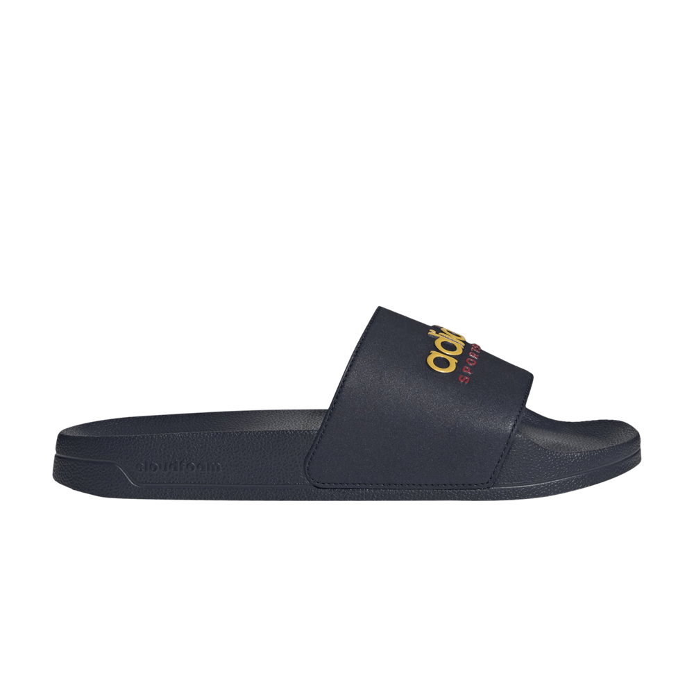Adidas Adilette Shower Slide 'Legend Ink Bold Gold'