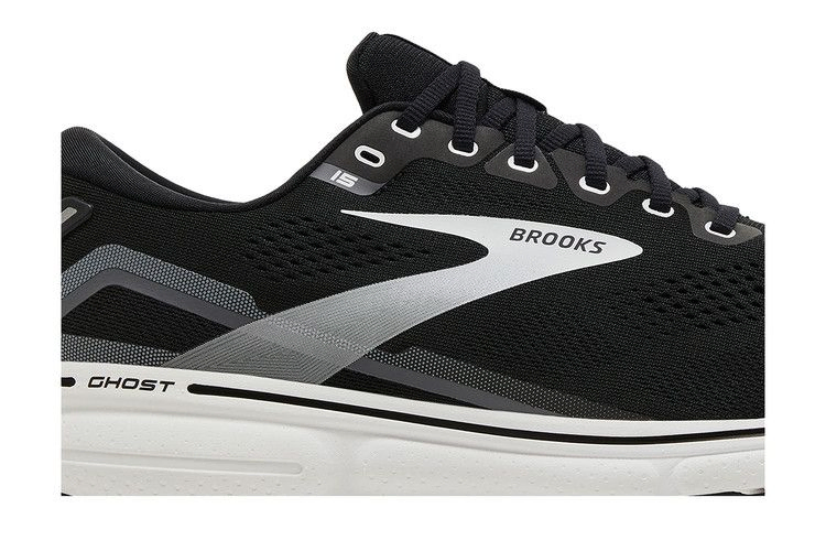 Кроссовки Brooks Ghost 15 2E Wide 'Black Blackened Pearl'