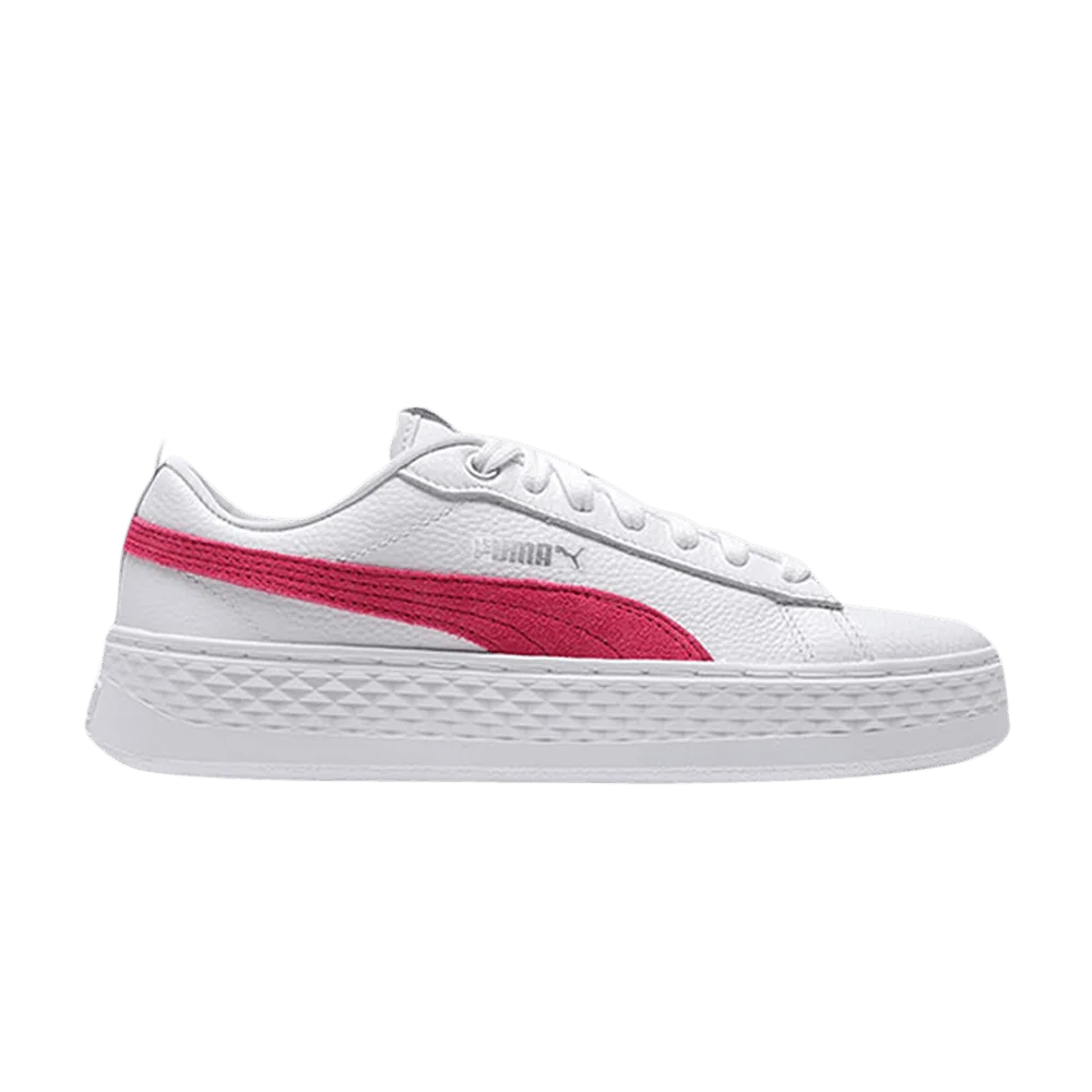Krossovki-Puma-Wmns-Smash-Platform-Leather-White-Bright-Rose
