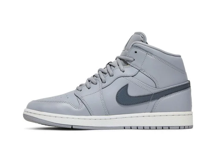 Кроссовки Air Jordan 1 Mid 'Wolf Grey'