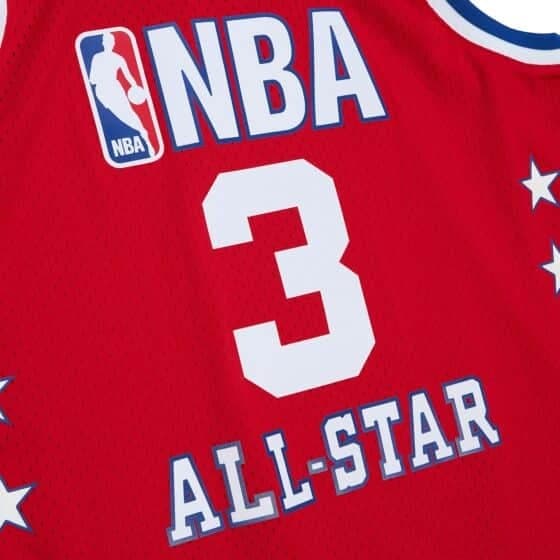 Баскетбольная джерси 2003 All Star Game Stephon Marbury #3 Swingman Hardwood Classics Red Jersey