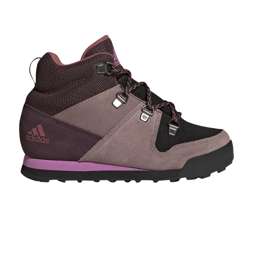 Кроссовки Adidas Terrex Climawarm Snowpitch Winter J 'Maroon Lilac'