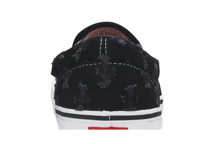 Кроссовки Supreme x Vans Slip-On 'Black Hole Punch Denim'