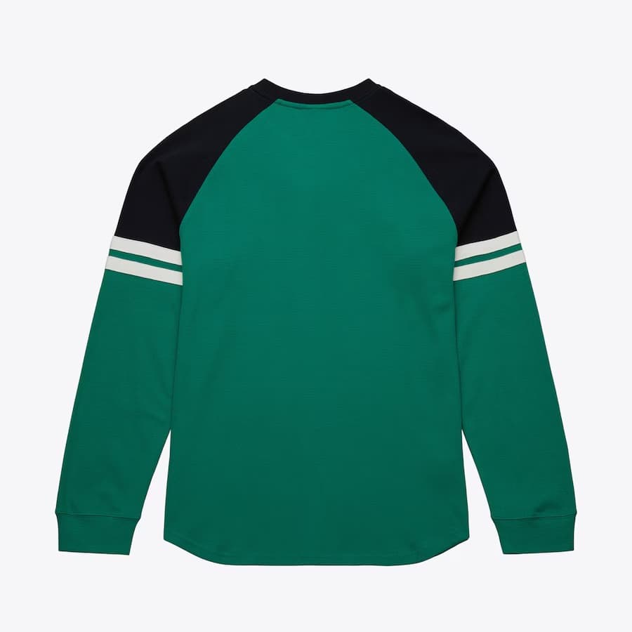 Лонгслив Mitchell & Ness Kelly Green Dallas Stars Thermal Henley Top