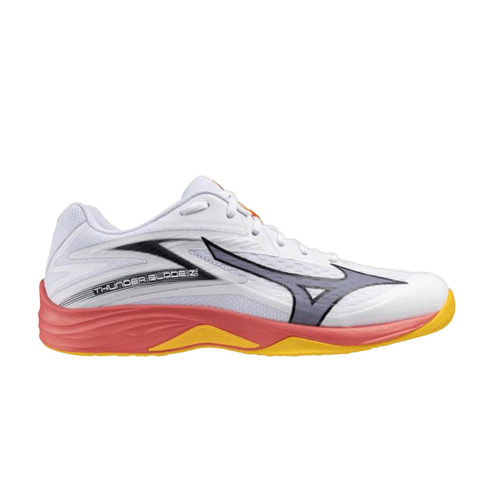 Krossovki-Mizuno-Thunder-Blade-Z-White-Fiery-Coral-Citrus
