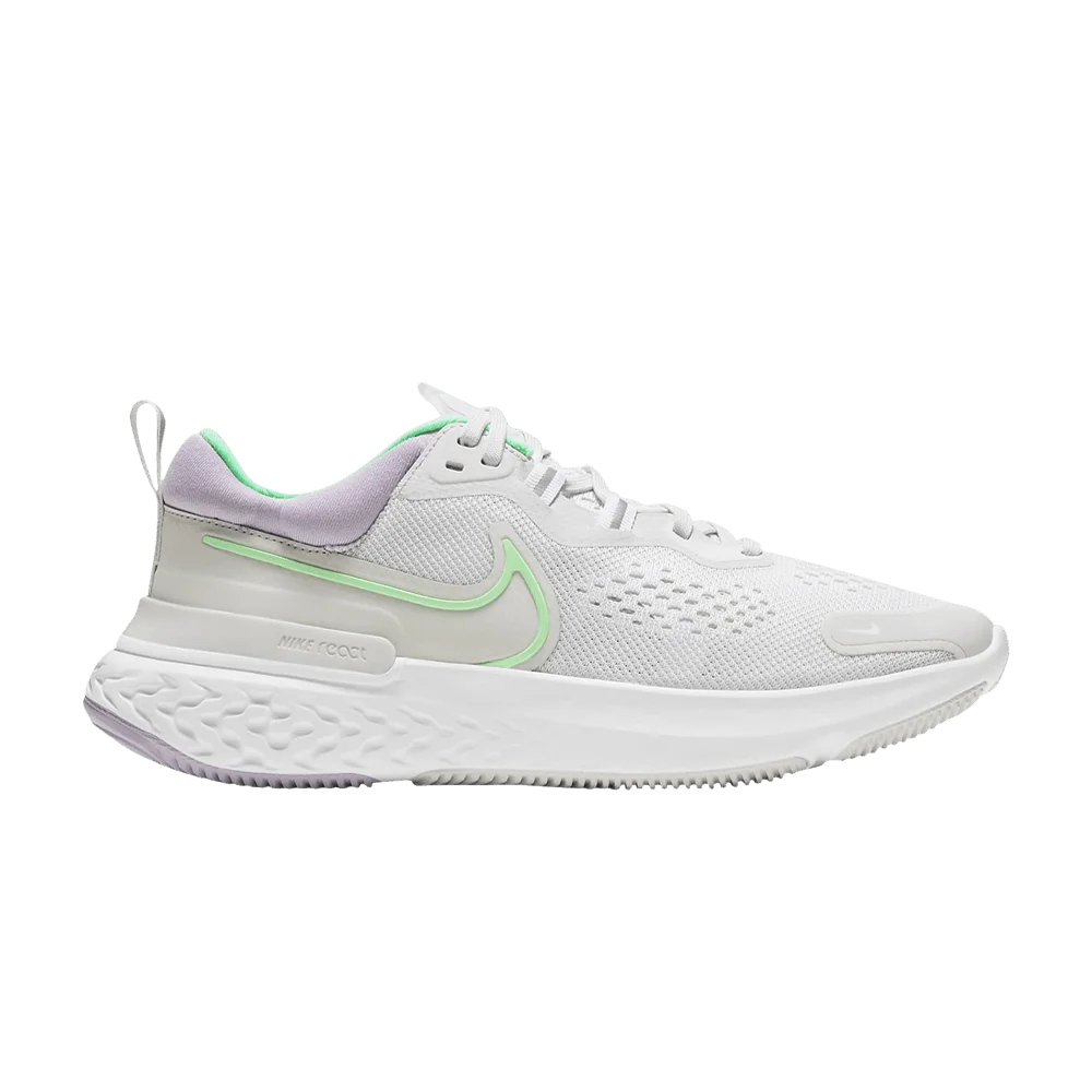 Krossovki-Nike-Wmns-React-Miler-2-Platinum-Tint-Green-Glow