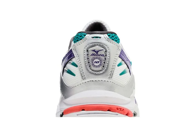 Кроссовки Mizuno Wave Rider 10 'White Silver Teal Blue'