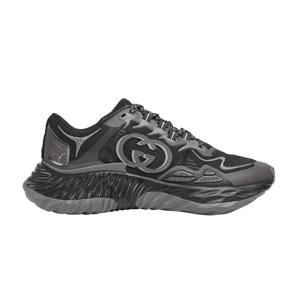 Кроссовки Gucci Ripple Sneaker 'Black Grey'