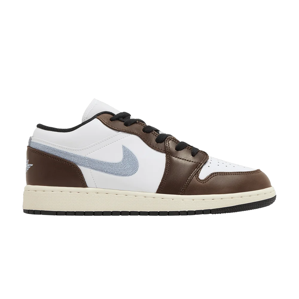 Krossovki-Air-Jordan-1-Low-SE-GS-Mocha-Blue-Grey