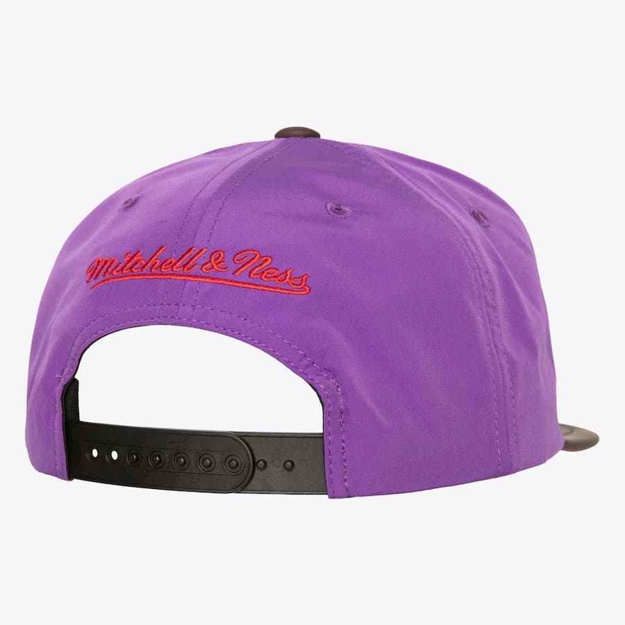 Бейсболка Mitchell & Ness Purple Toronto Raptors Hardwood Classics Heat Up Snapback Hat